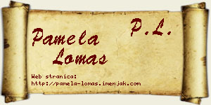 Pamela Lomas vizit kartica